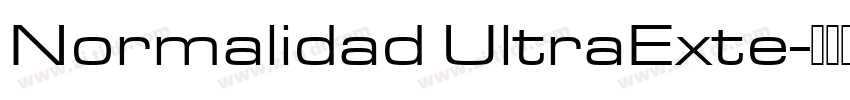 Normalidad UltraExte字体转换